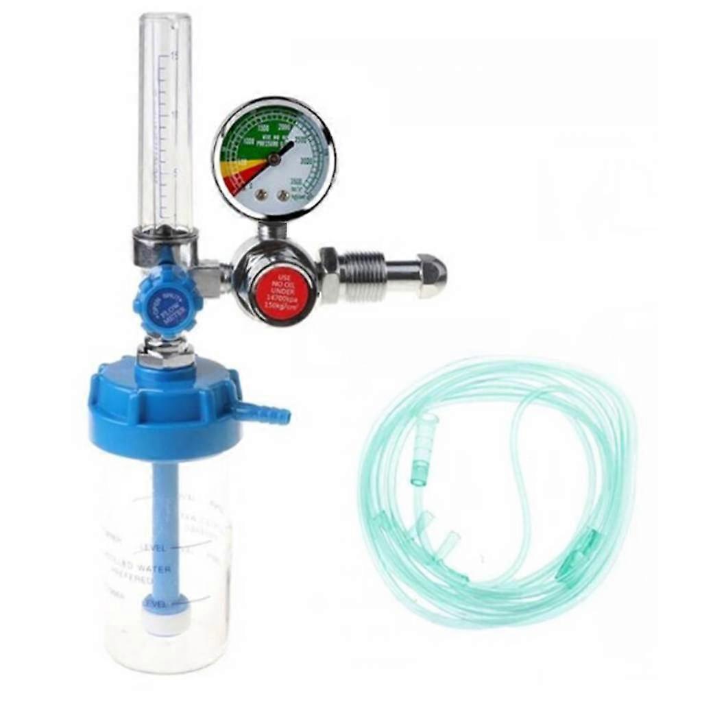 2x Oxygen Pressure Reducing Regulator Flowmeter Gauge  Meter for Healthcare