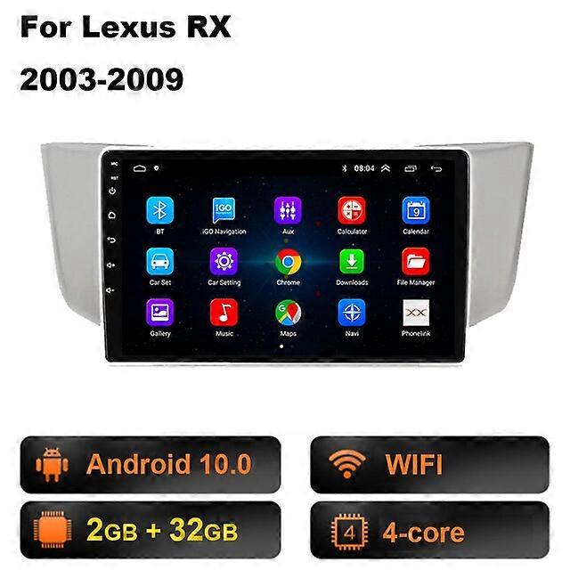 Car Radio Android 10.0 IPS For Lexus RX300 RX330 RX350 2003 - 2014 Auto Stereo Video Player Navigation DSP 48EQ Auto Carplay HU