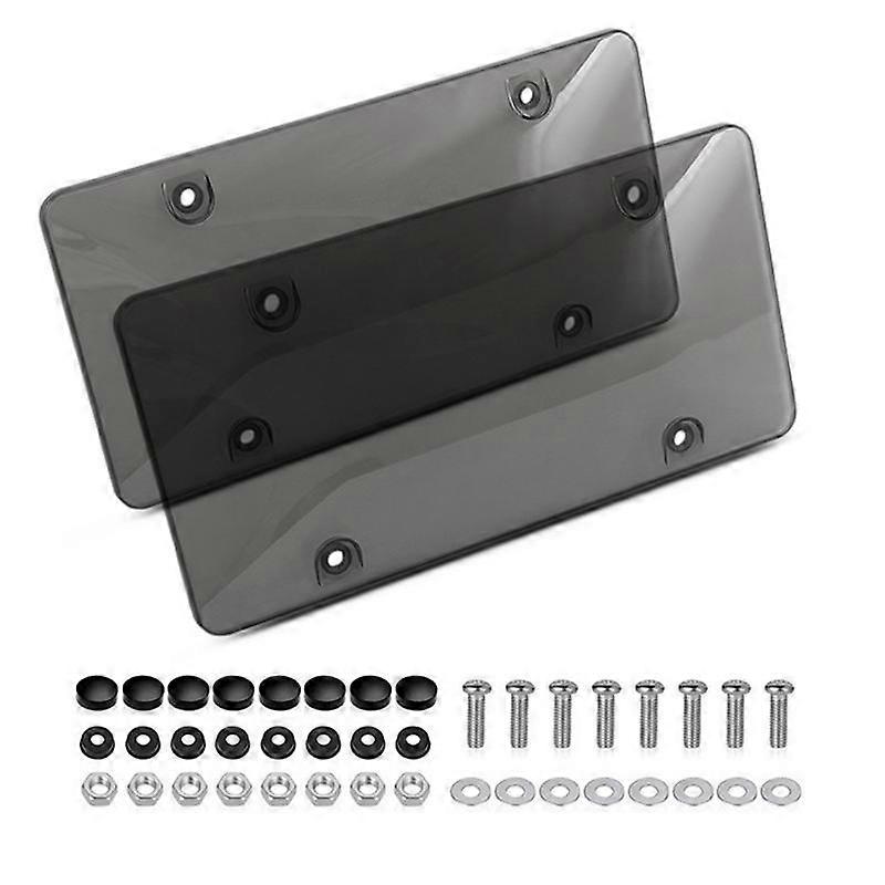 License Plate Frames 2 PCS ABS License Plate Holder For US Car License Plate Holders Covers For Front And Rear Car Tags 2 Pieces