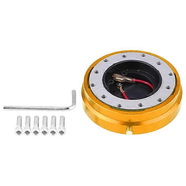 6 Hole Steering Wheel Quick Release Hub Adapter Snap Off Boss Kit Universal Thin Version Quick Release Hub Kit Auto Accessories