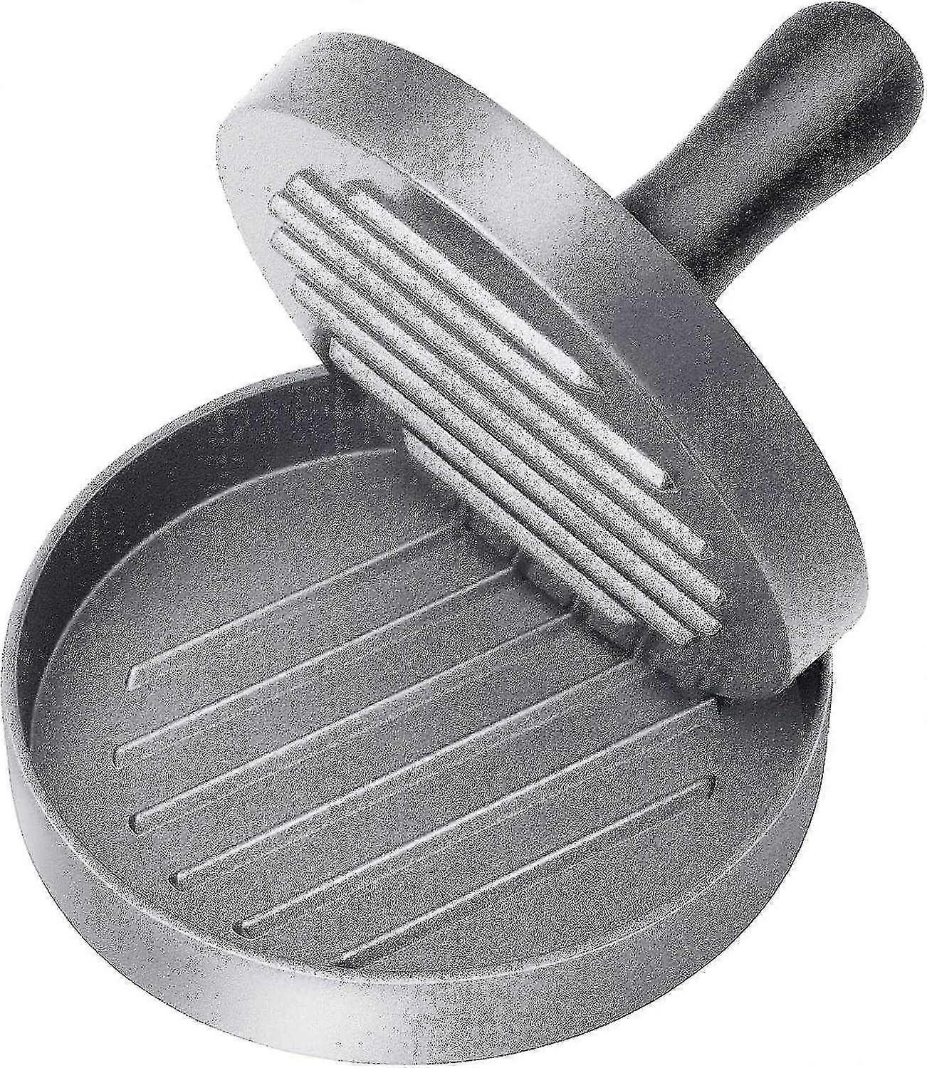 Stainless Steel Non-Stick Burger Press with ABS Handle, 11cm, Includes 50 Hamburger Paper Sheets
