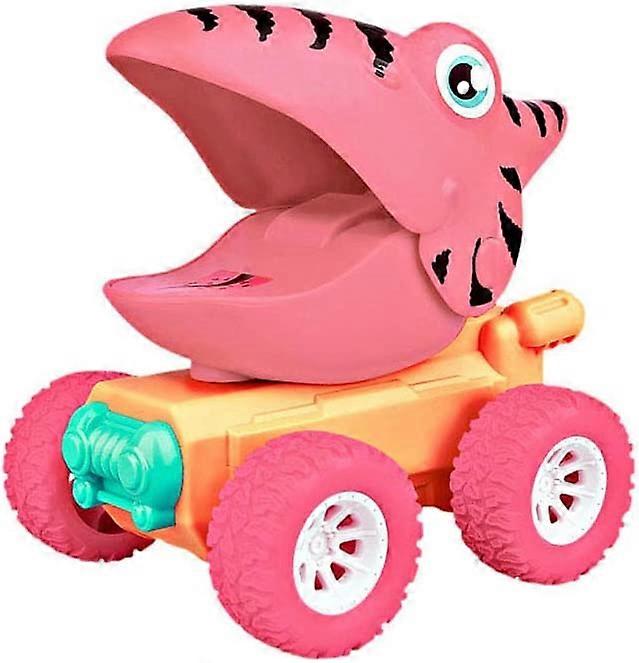 KATEA Dinosaur Leksak, Press & Go bil Leksak Dinosaurie Push and Go Leksak för 2 3 4 5 år Pojkar Flickor Party Födelsedagspresent bil Leksak (Hjul Färg Random)