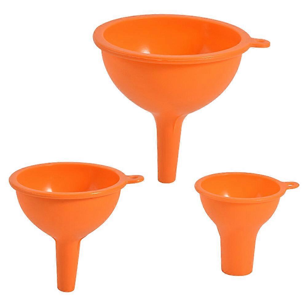 3Pcs Durable Kitchen Funnel Useful Silicone Funnel Liquid Transfer Tool