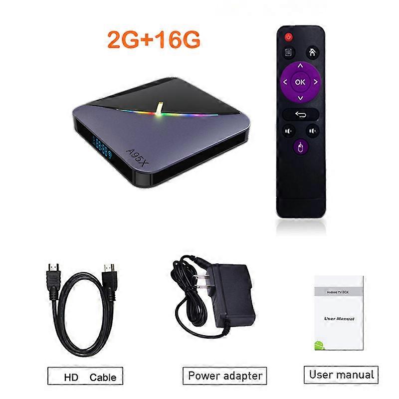 RGB Smart TV Box A95X F3 AirII Android 11 Amlogic S905W2 4K 60fps BT5.0 4G 32G 64G 2.4/5G Dual Wifi Set Top Box Media player NEW