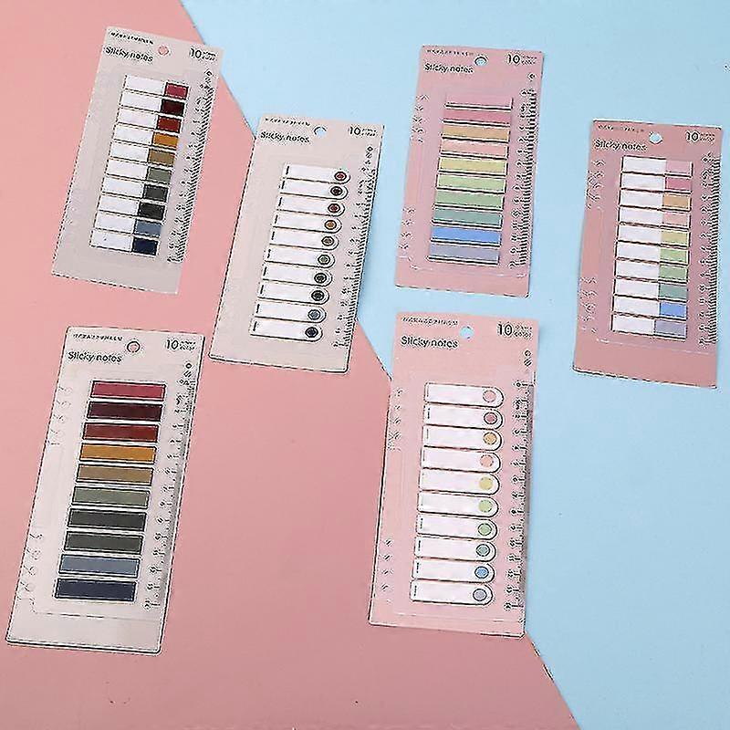 1200 Sheets Adhesive Strips Index Tabs Coloured Sticky Notes Page Markers Writeable Labels For Page Marking