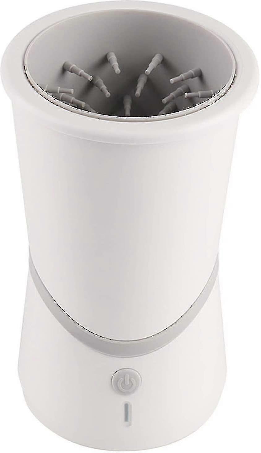 Κύπελλο πλυσίματος ποδιών κατοικίδιων ζώων ευφυές αυτόματο σκυλί και γάτα που καθαρίζει το πόδι και το τεχνούργημα απορρυπαντικών ποδιών (λευκό)