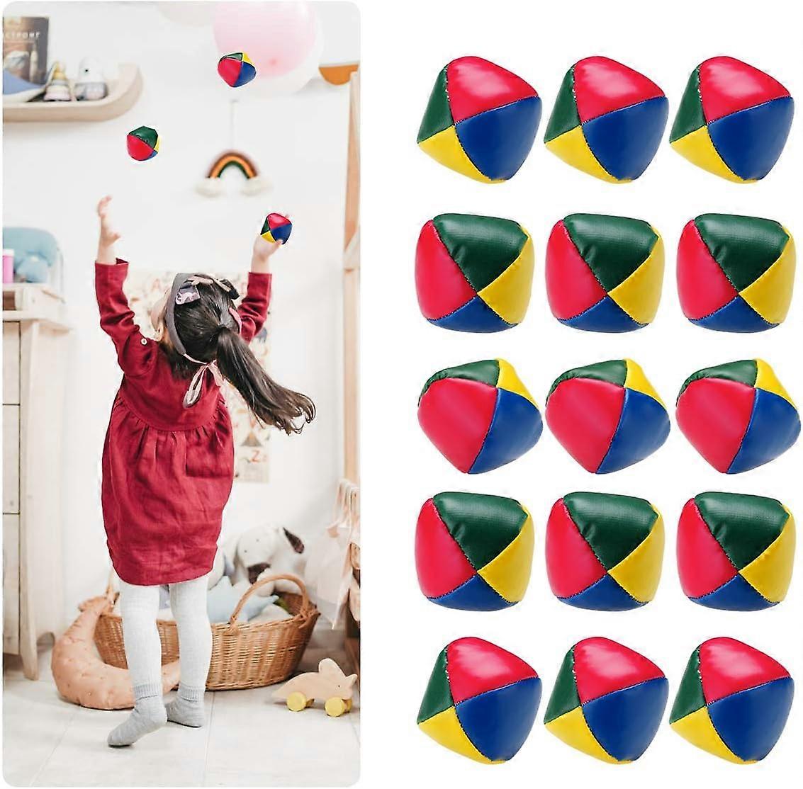 15-Pack Juggling Balls for Beginners - Circus Quality Soft Balls