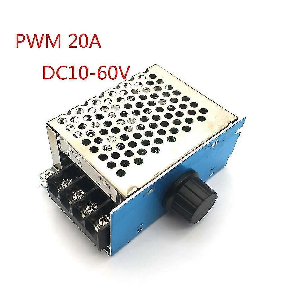 9-60v 20a Dc Brushed Motor Speed Control Pwm Controller 12v 24v 48v 1200w Max