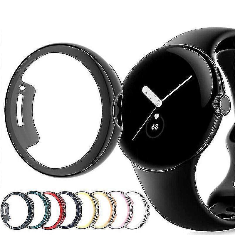 Pixel Watch Clear Shockproof Screen Protector Silicone Case Cover
