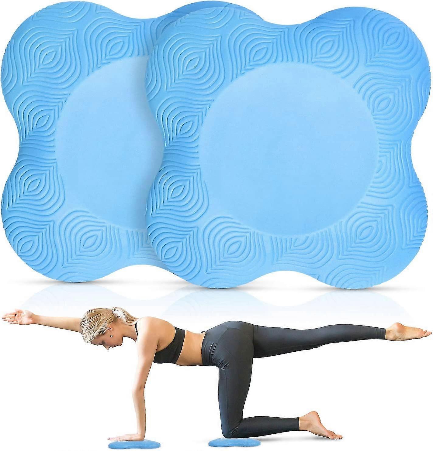 وسادة الركبة اليوغا - حصيرة اليوغا غير القابلة للانزلاق ، 2 قطعة تدعم وسادات الركبة لممارسة الرياضة ، ملحقات اليوغا بيلاتيس