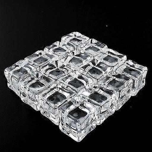 16pcs 2x2cm Fake Artificial Acrylic Ice Cubes