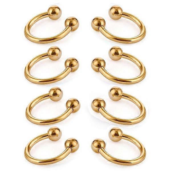 asal septum ring hestesko ørepiercing [gull]