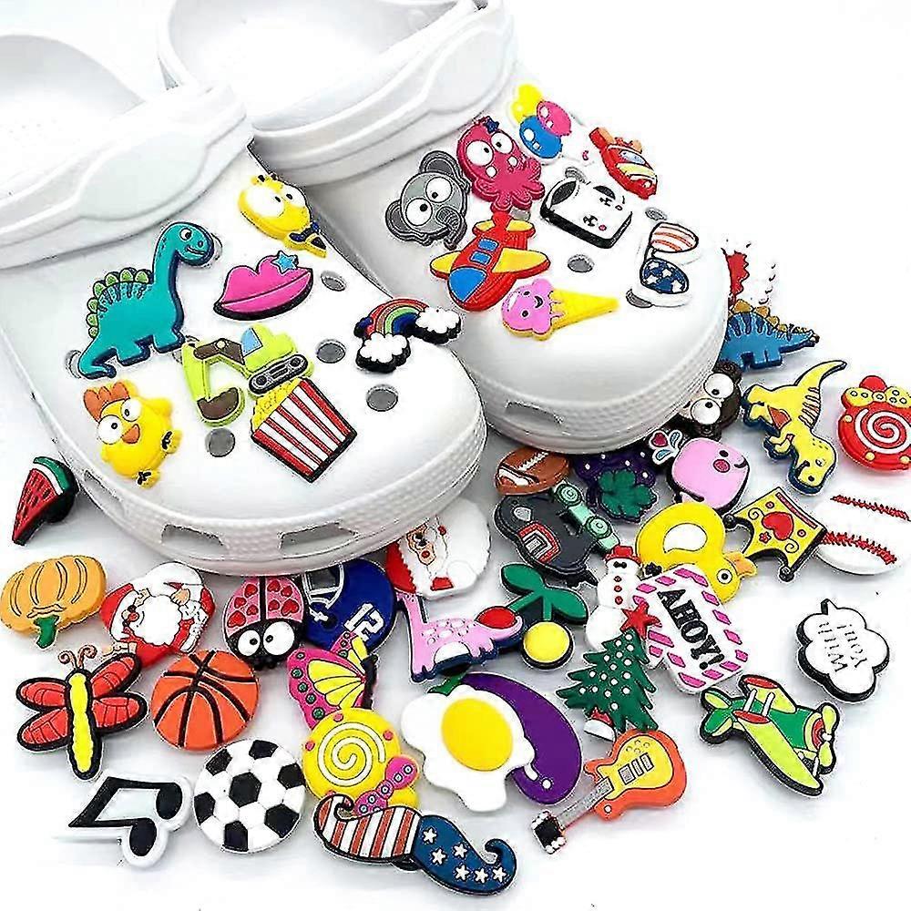30 Pcs Random Shoe Charms For Clog Shoes Decorations Wristband Party Favors