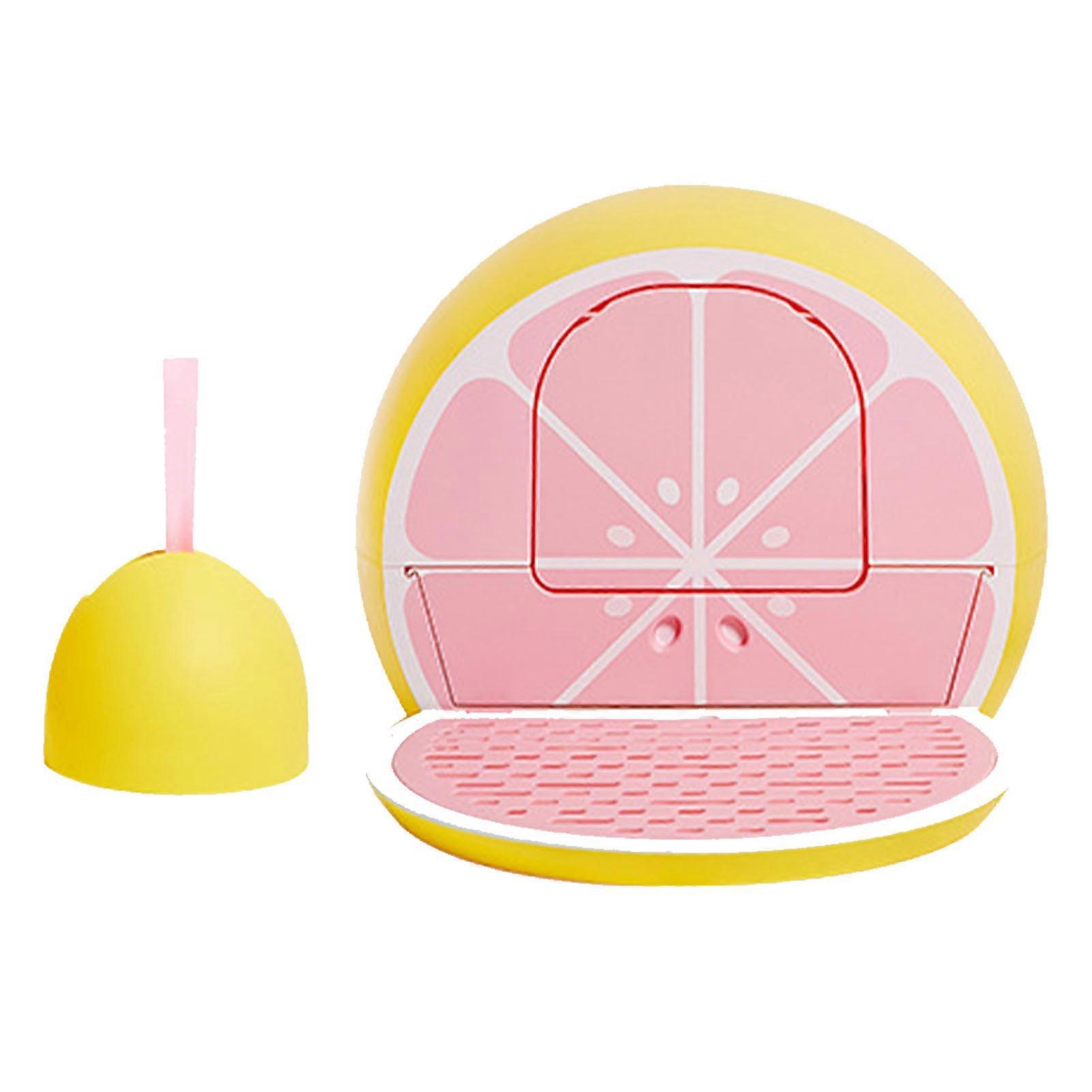 Cat Litter Box Drawer Type Enclosed Prevent Splashing Large Space Front Flap Door Kitten Toilet with Scoop Shaddock 