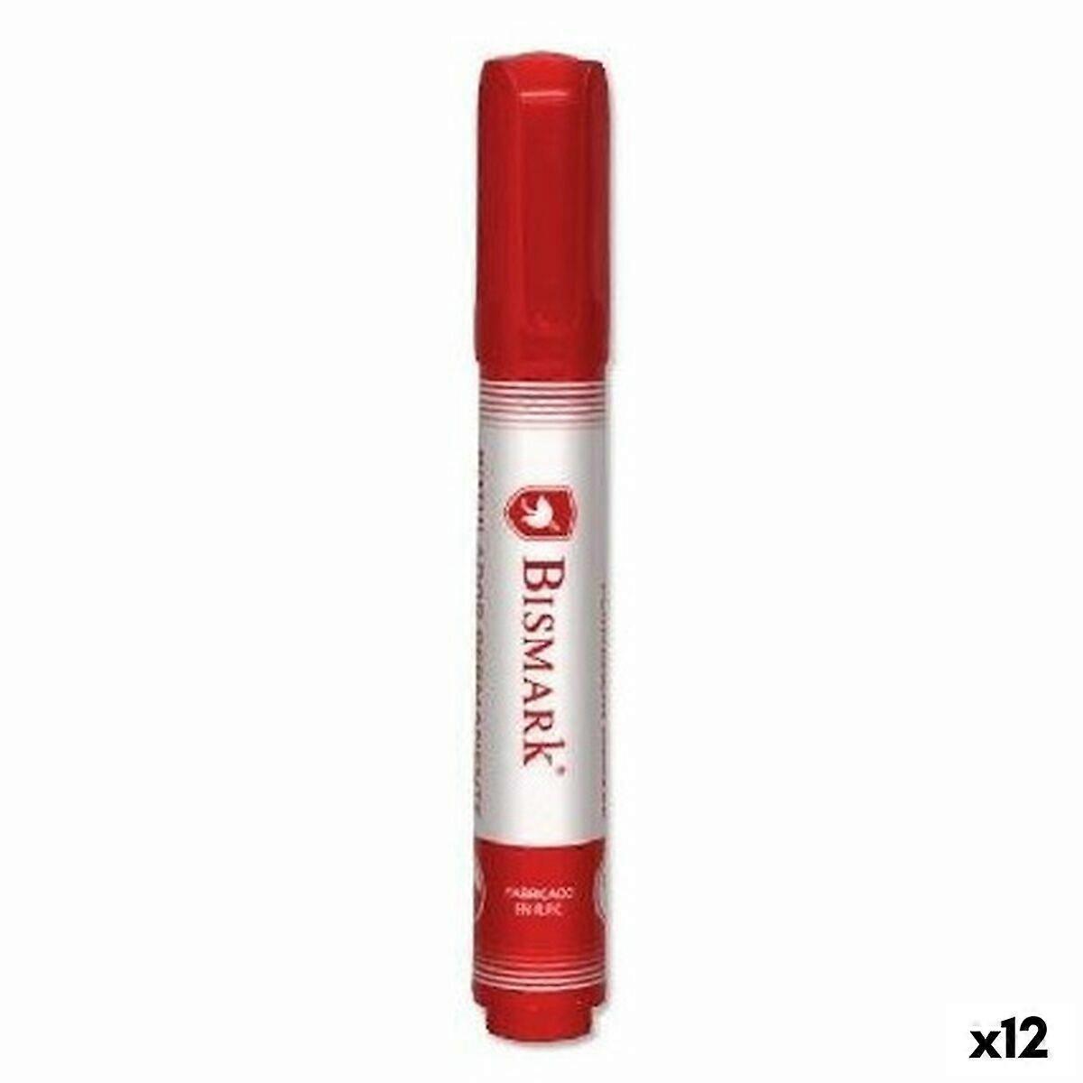 Permanent marker Bismark Red 1,5 mm (12 Units)