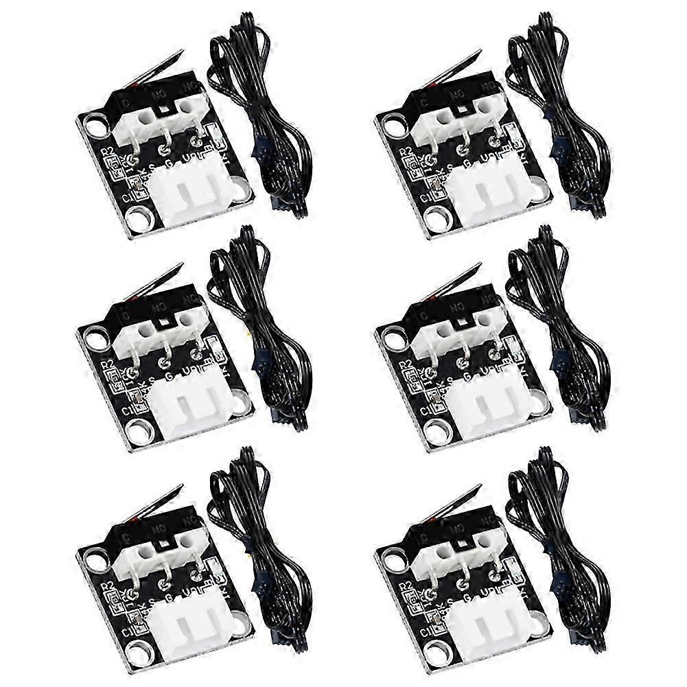 6Pcs 3D Printer Accessories End Stop Limit Switch 3Pin Control Easy Use Micro-Switch suitable for -10 Series
