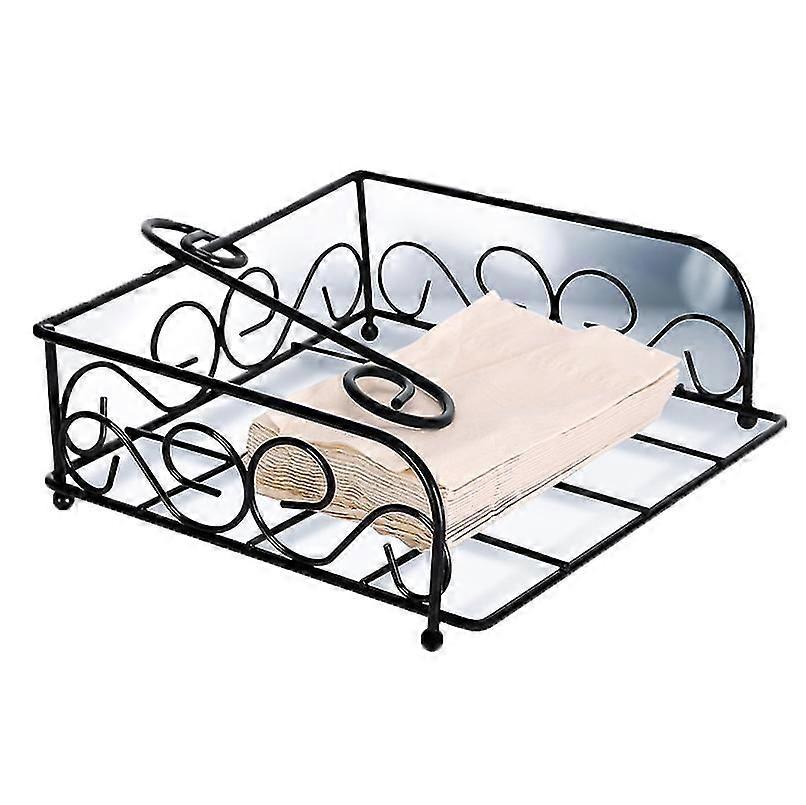 e Intuition Flat Napkin Holder For Tables - Rustic, Modern, Kitchen Decor