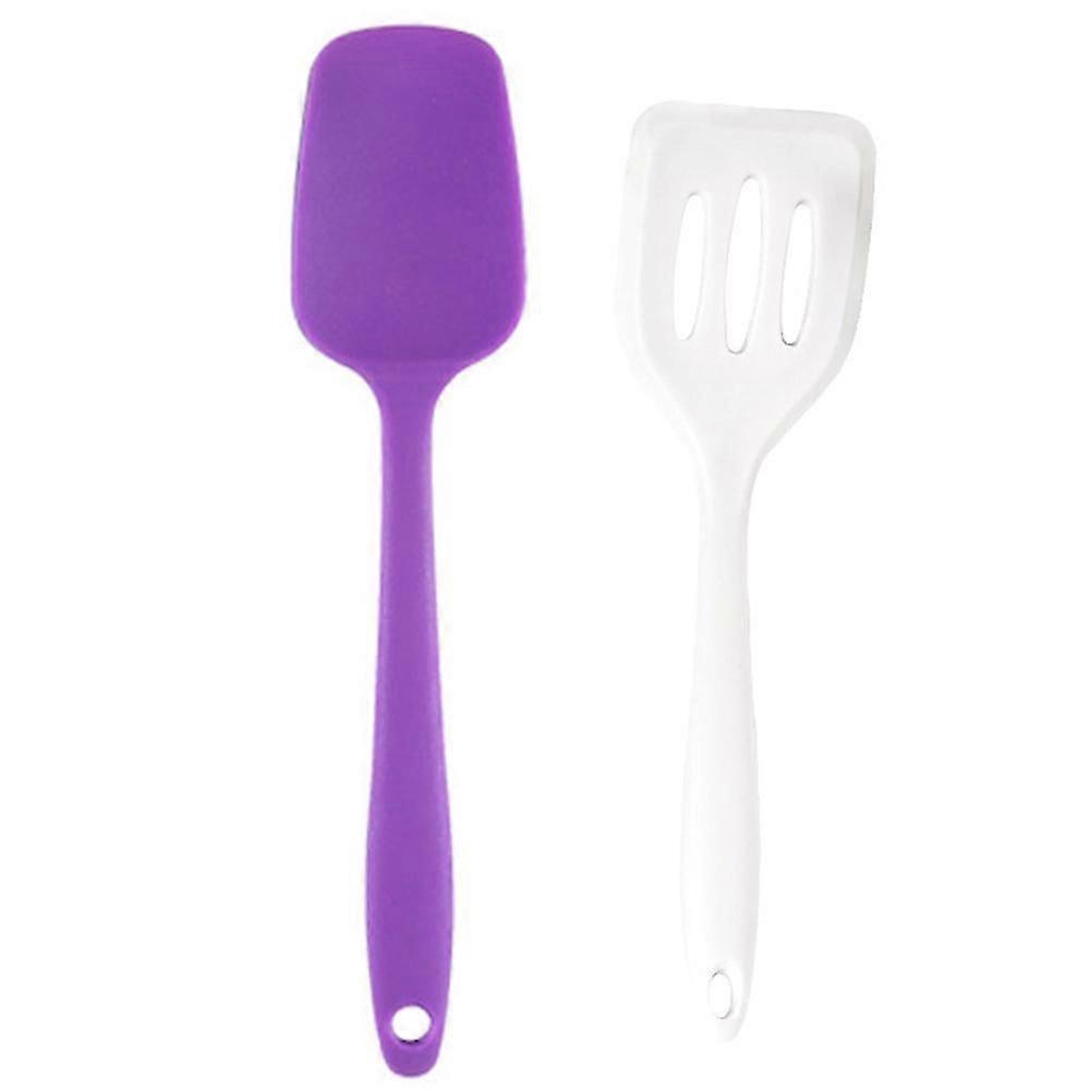 2 Piece Mini Kitchen Utensil Set- Silicone Kitchen Tools With Spatulas