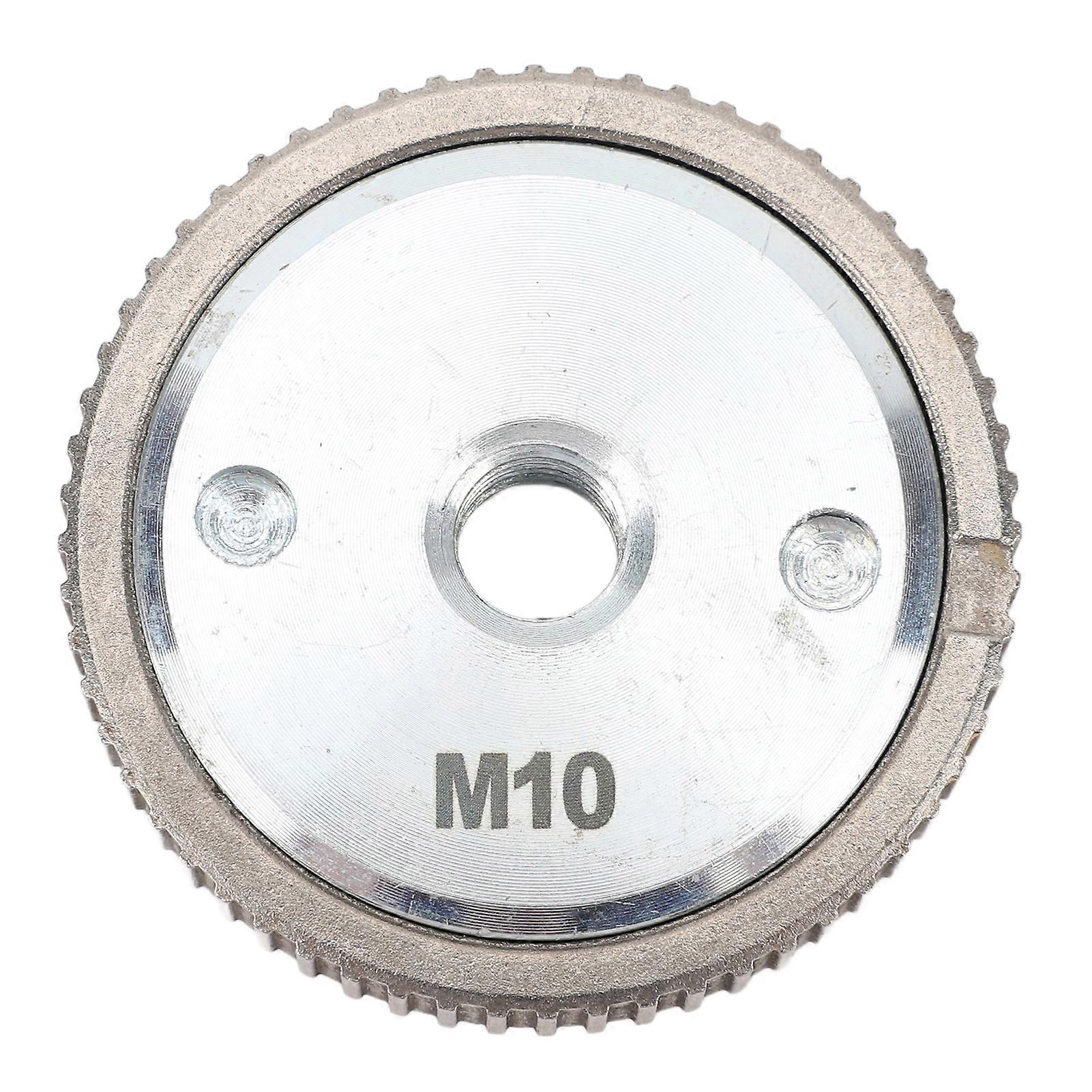 Angle Grinder Pressure Plate M10 Thread Silver Color Quick Release Angle Grinder Clamping Nut