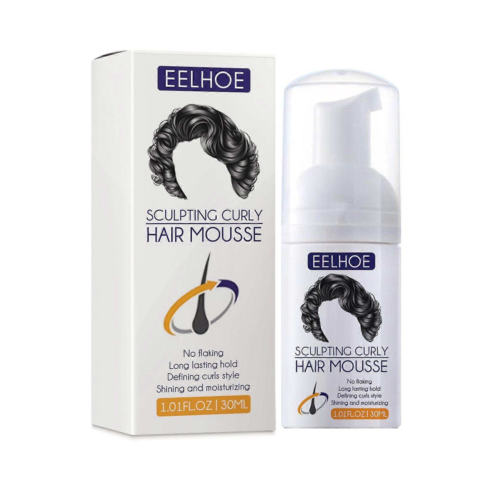 Eelhoe Styling Voluminous Elastic Element Curly Anti-Frizz Curly Natural Fluffy Moisturizing Smooth Hair Care Styling Agent