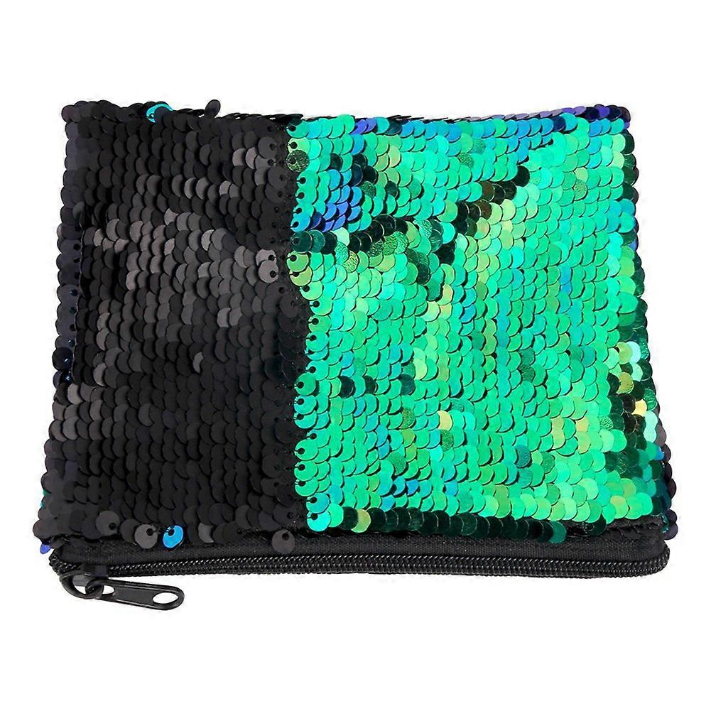 Children's Coin Purse Sequins Wallet Square Small Zip Wallet(#3)