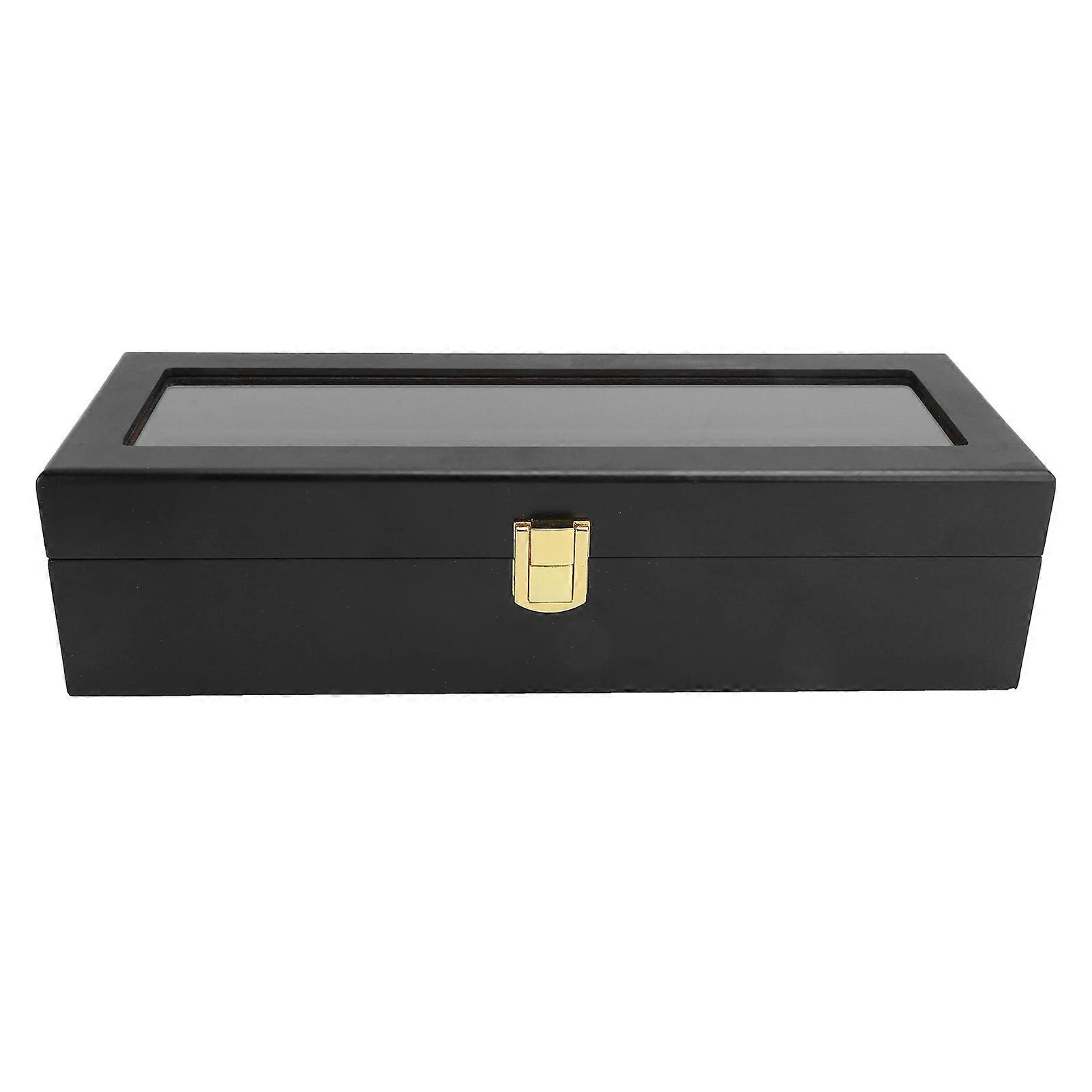 Six-grid watch box, flocked surface, non-slip and anti-corrosion