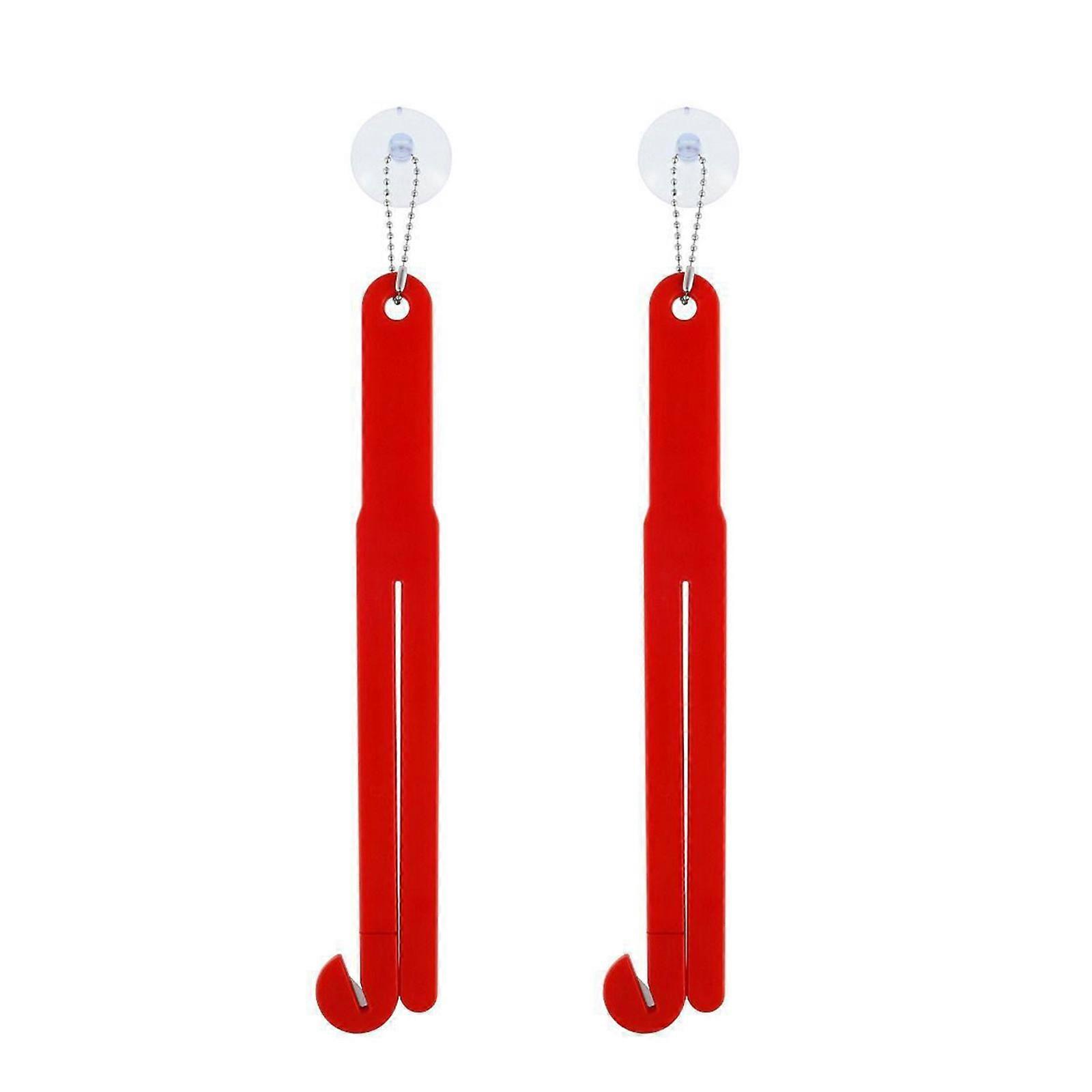 2 Pcs Plastic Food Package Opener Lightweight Food Pouches Cutter Squeezer with Chain and Suction Cup for Homes Kitchen