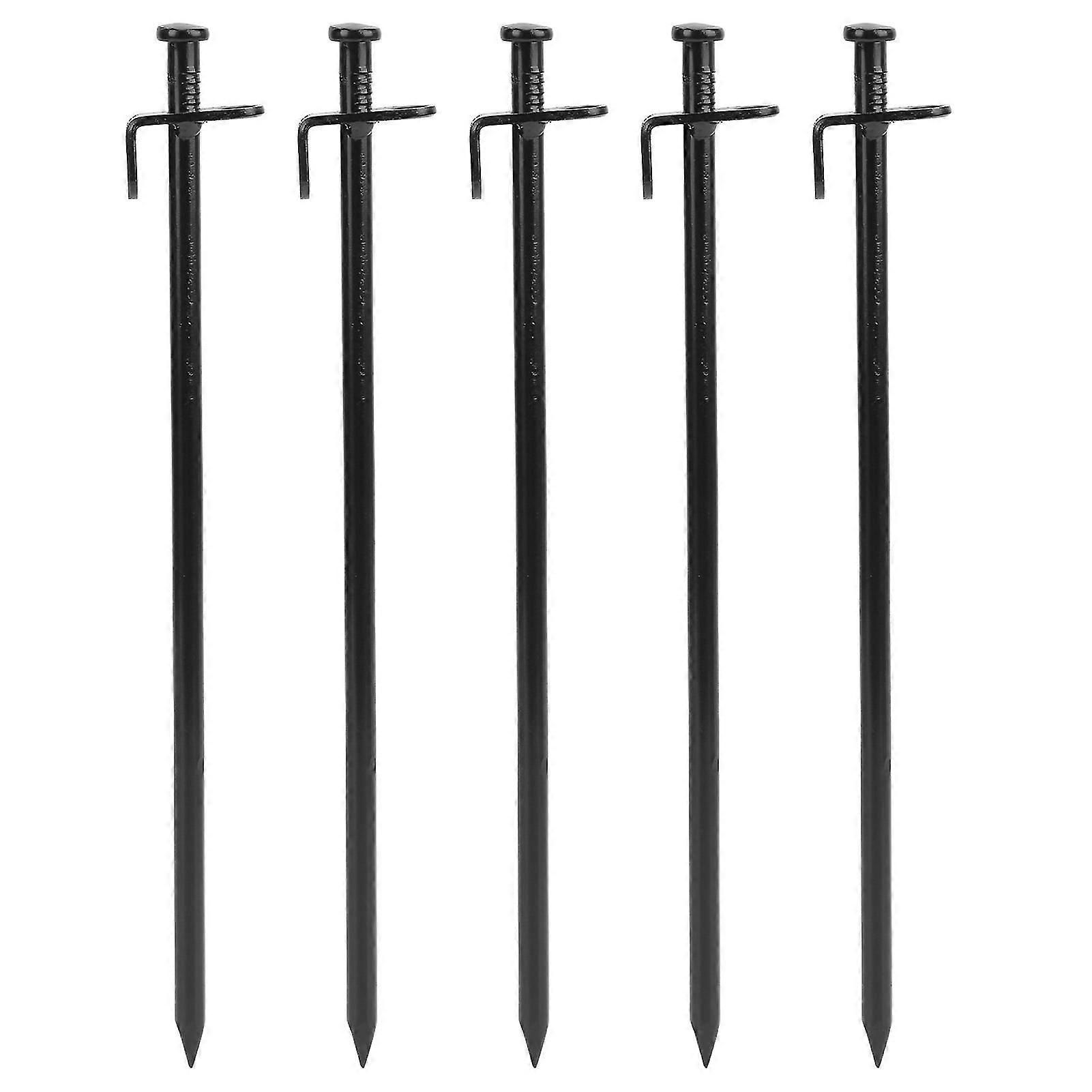 5pcs 30cm Durable Metal Tent Stakes - Ground Stakes for Easy Penetration and Corrosion Resistance