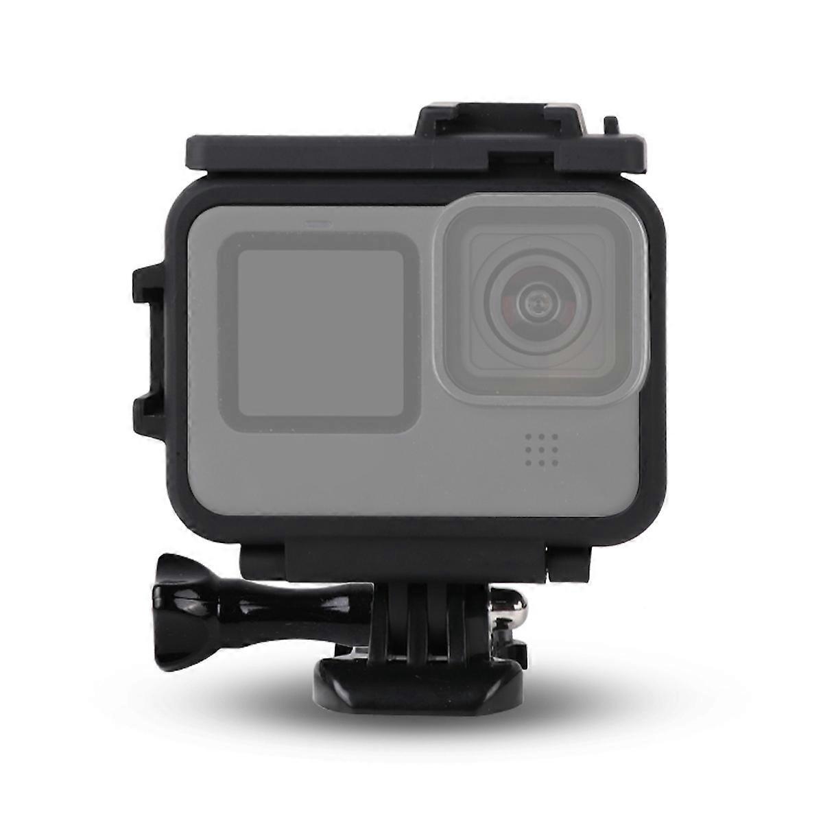 For GoPro HERO10 Black / HERO9 Black Plastic Frame Mount Protective Case with Base Buckle & Long Screw