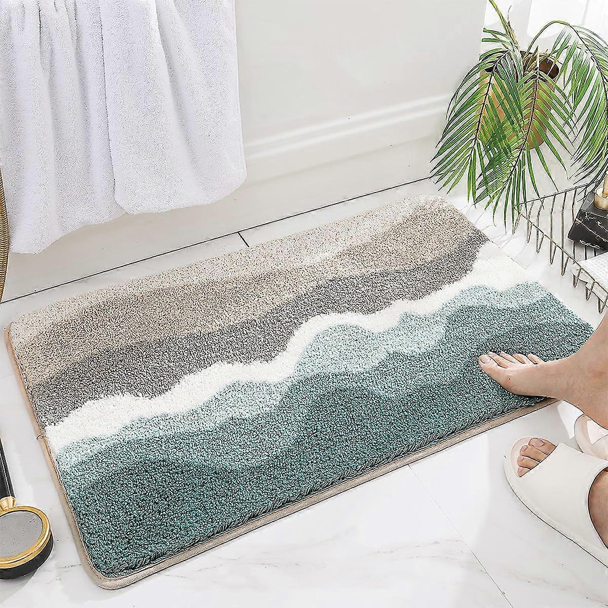 Bath Matt Super Small Smoving Microfiber Bathroom Carpet, Say not slip and machine washable (canan, 24 'x16')