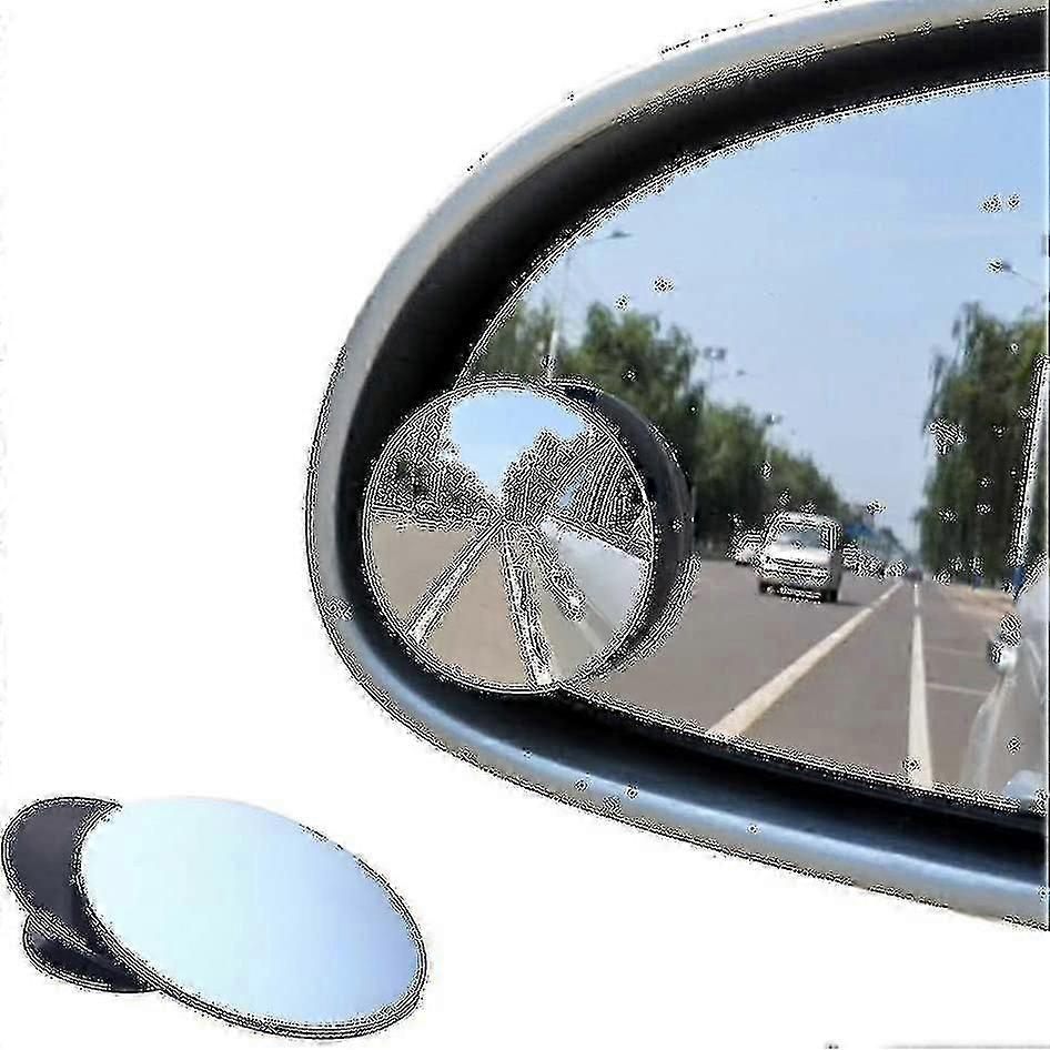Blind Spot Mirrors, Round Frameless 360 Rotate Sway Adjustable Hd