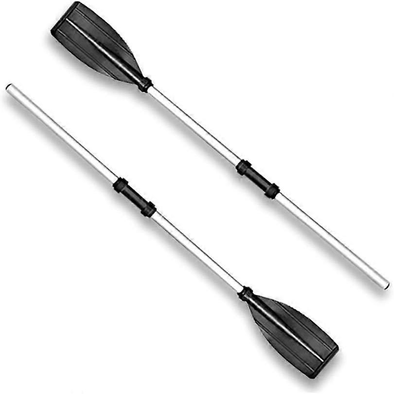 Double Paddle Detachable Made of Thickened Aluminum Alloy, 2pcs Strong Paddle for Inflatable Boat Canoe Kayak Rowing Boat
