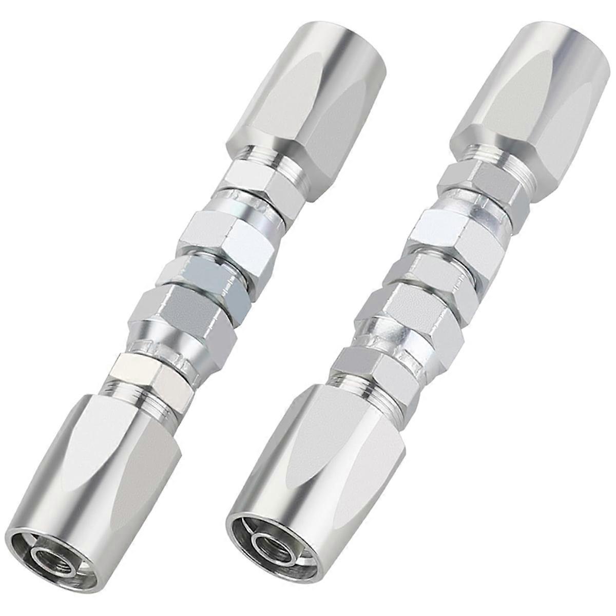 2pcs Hydraulic Hose Repair Kit, Reusable, 2-Wire Reusable Hydraulic Repair Fitting 1/2Inch
