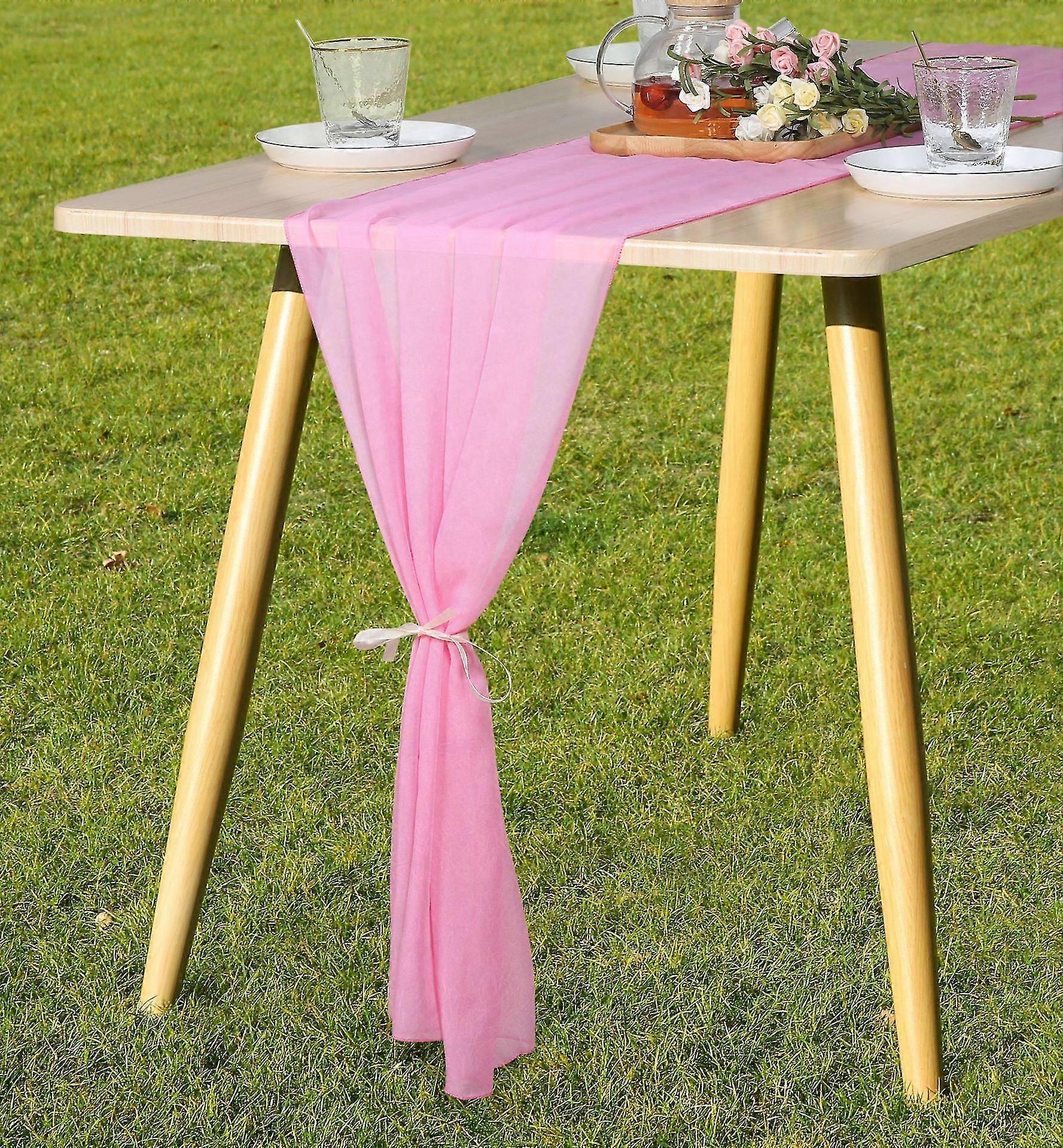 Chiffon Table Runner 70x300cm Romantic Wedding Runner