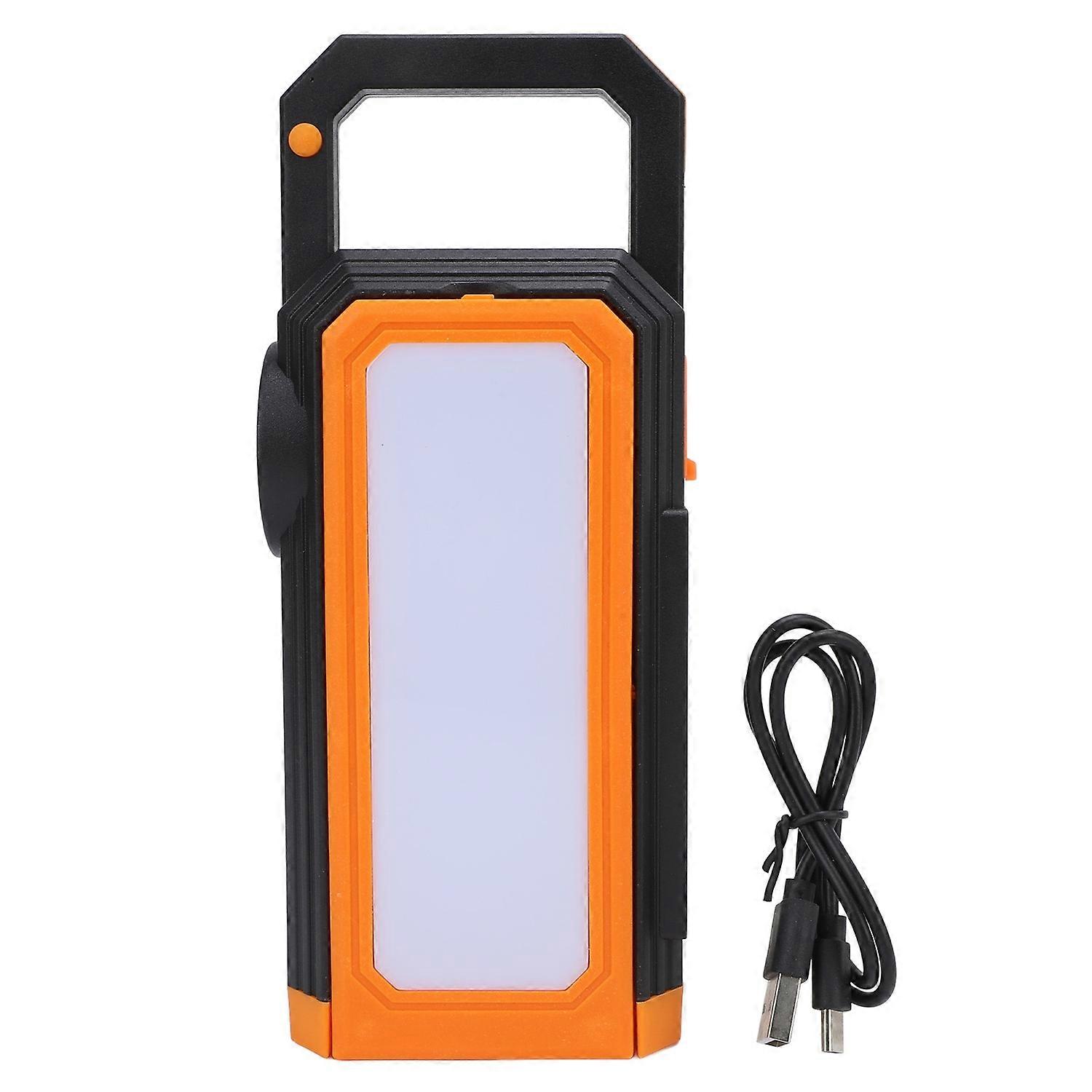 Solar Camping Lantern Dual Sided Foldable Multifunctional Tent Light for Emergency Outdoor Activitie