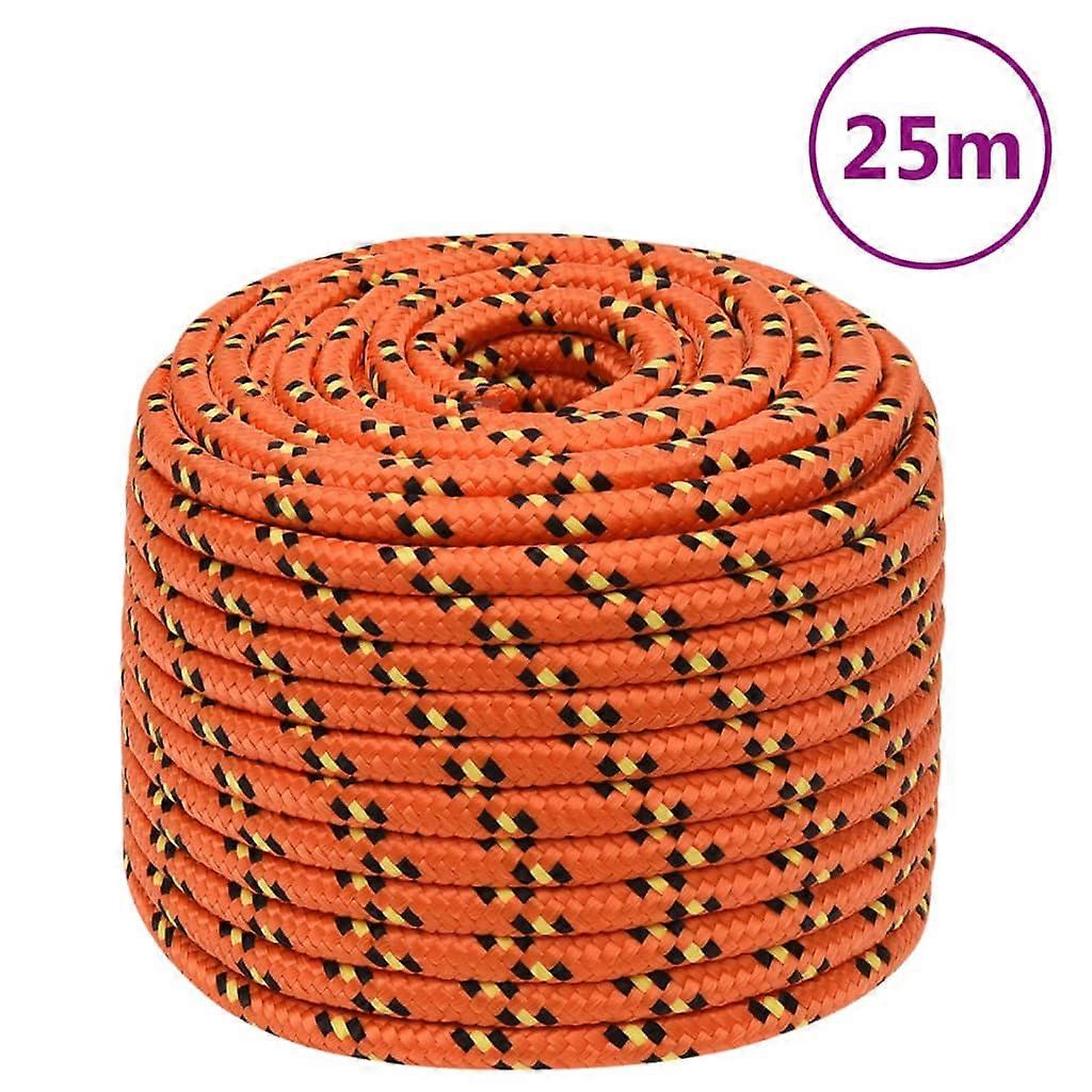 Boat Rope Orange 14 mm 25 m Polypropylene