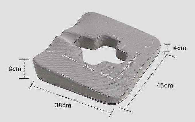 الرعاية الصحية رمادي أبيض كحلي أزرق C5 تصميم منحدر مثلثي على شكل حرف T فتح وسادة مرتبة مضادة للضغط لتخفيف آلام السرير