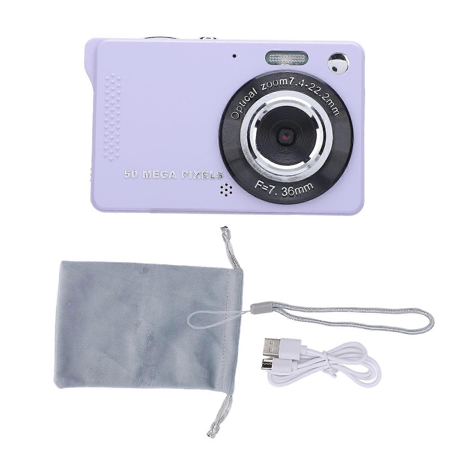 2.8 Inch Digital Camera 50MP Photo 1080P Video Recording 16X Zoom Compact Vintage Camera M08 No Card
