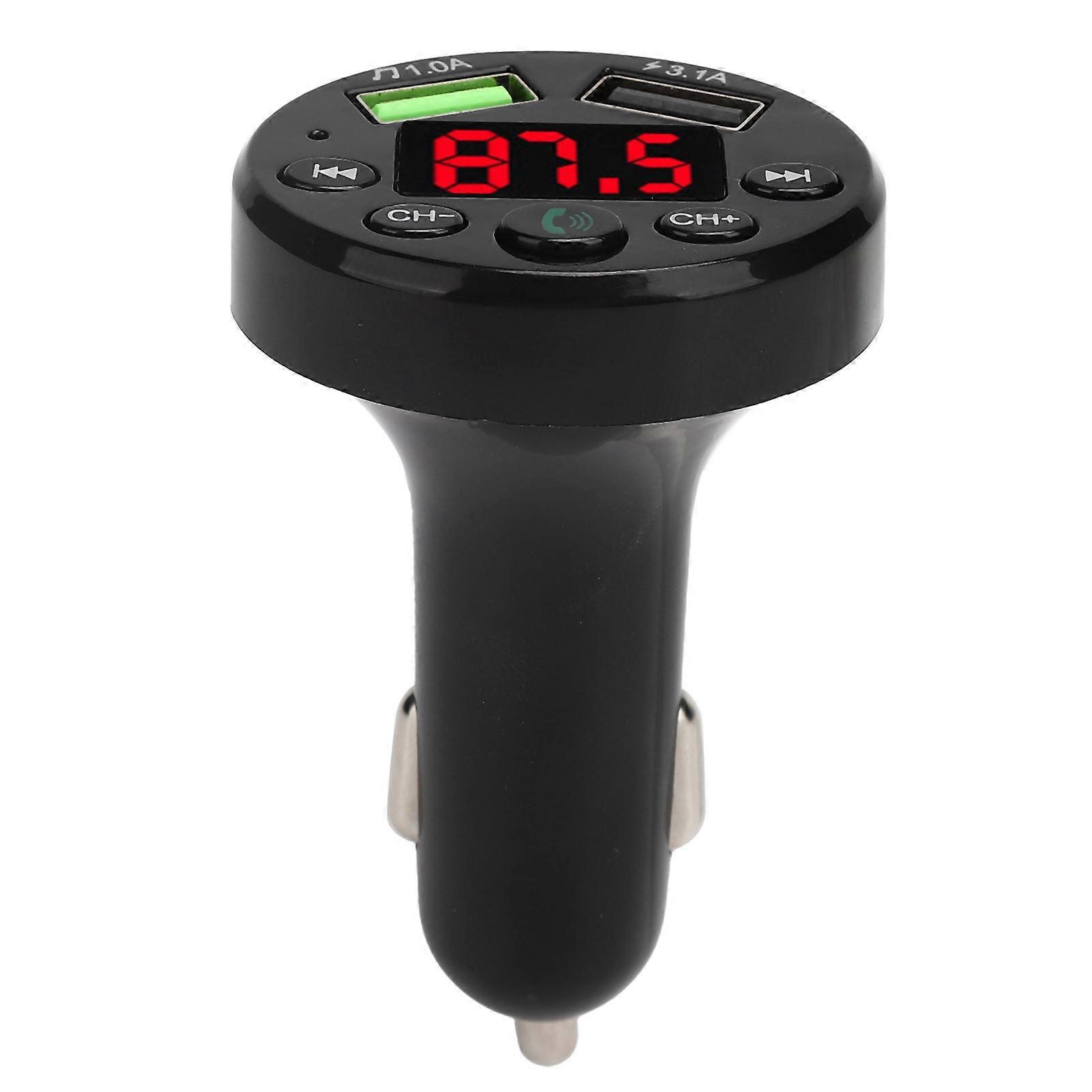 Versatile Connectivity Options FM Transmitter, Multi-Function Car Charger With Adjustable Fm Frequency Range For Uninterrupted Audio And Charge On