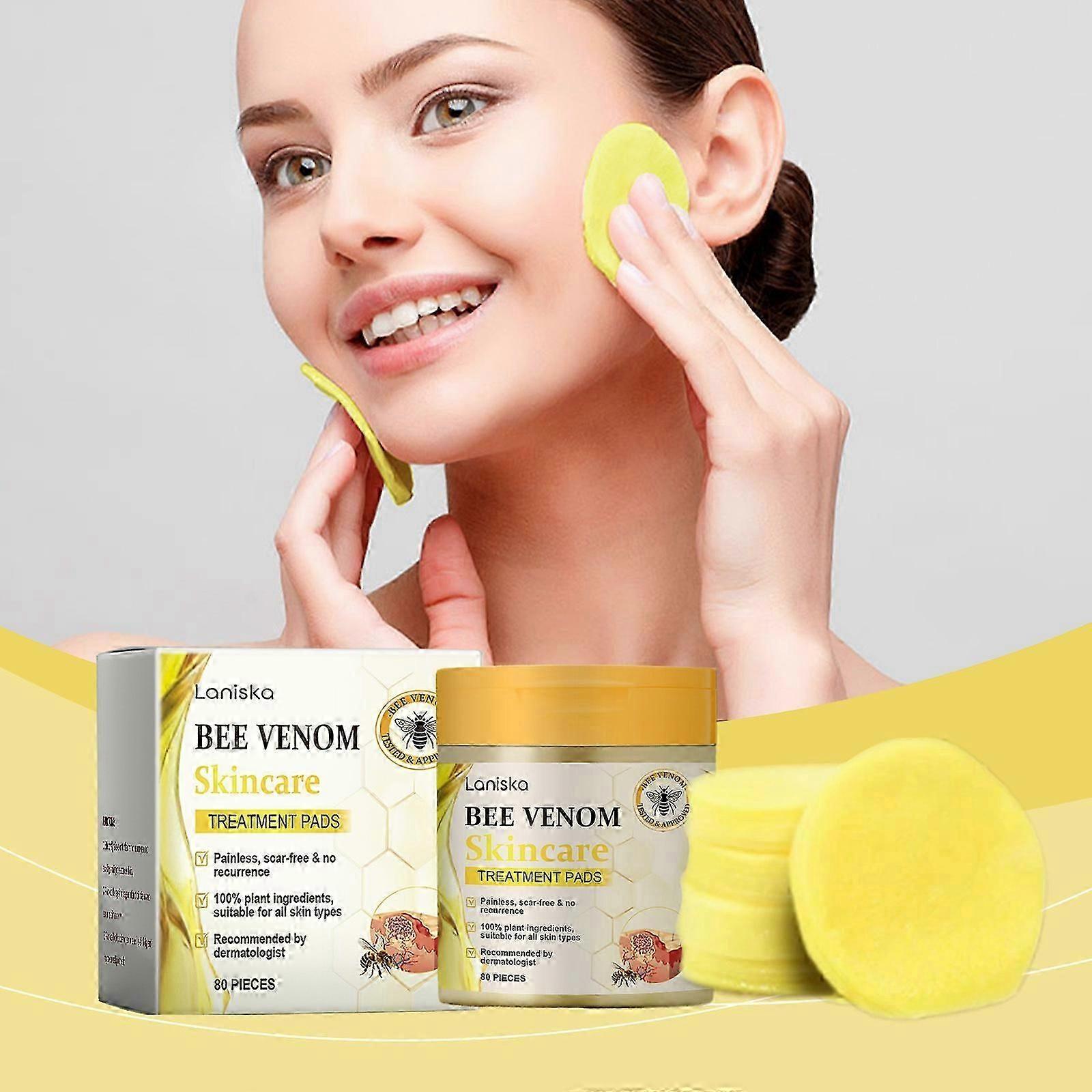 Bee Venom Cleansing Pads for Face, Bee Venom Skincare Treatment Pads, Anti-wart Skin Care Pads