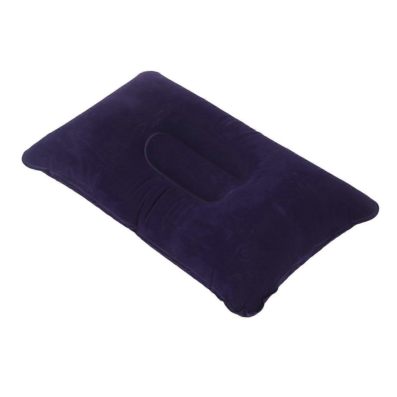Square Inflatable Hiking Pillow - Portable Blow-Up Travel Cushion
