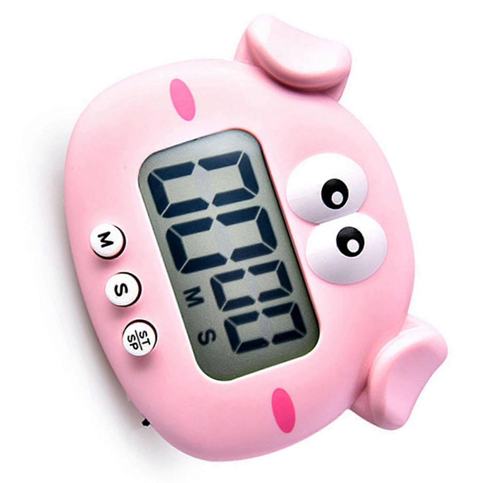 Timer Alarm Clock Precise Timekeeping Digital Kitchen Timer Cooking Timers for Household Students Pink 