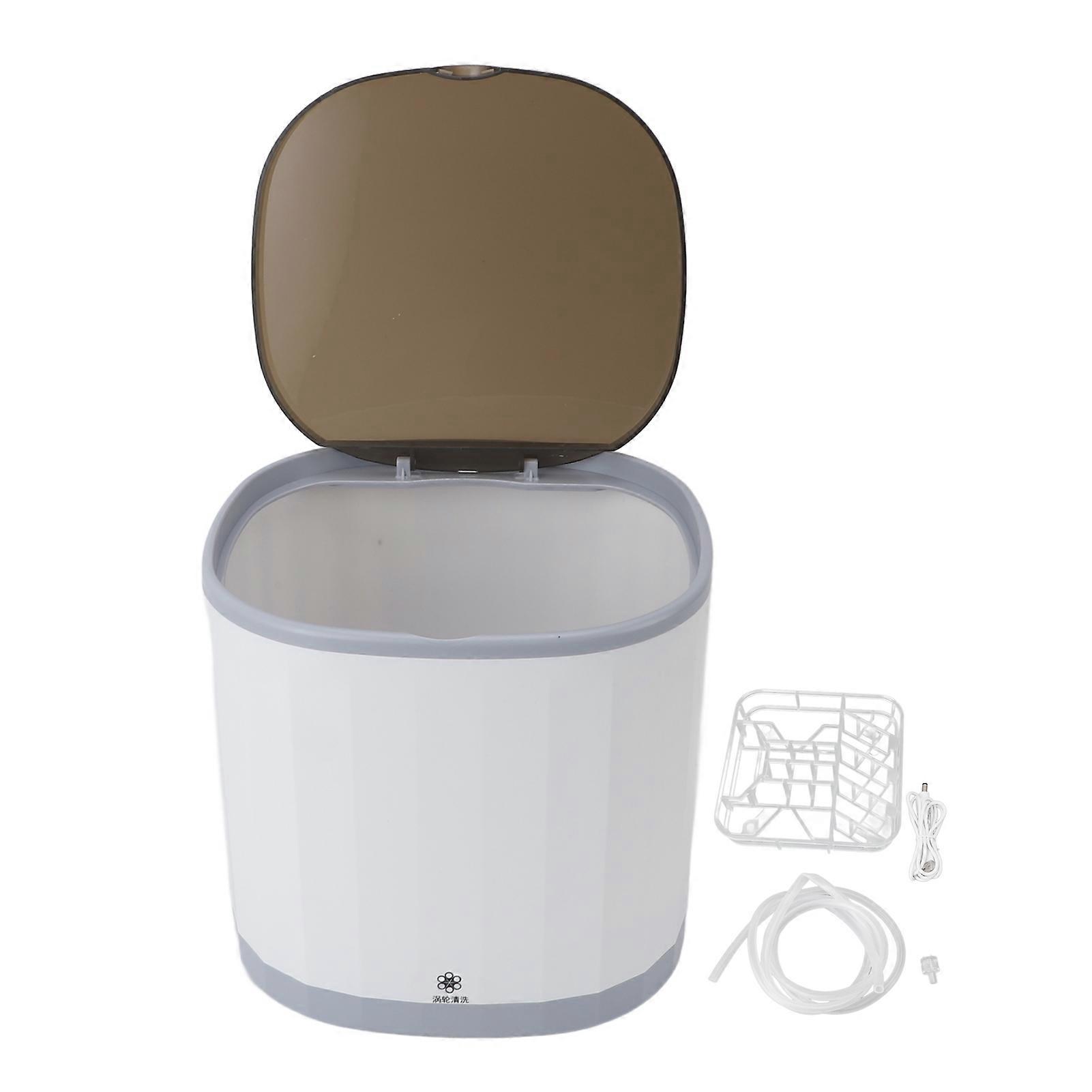 Mini Portable Cup Cleaning Machine Fully Automatic 360° Omnidirectional 4L 5V USB Rechargeable Tea Cup Washing Machine for Home Use