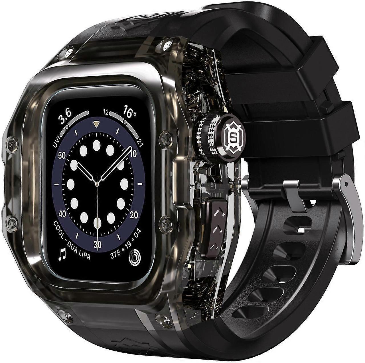 Waterproof Case for Apple Watch Series 10 42mm, Protective Rugged Case with Soft Silicone Band and Built-in Screen Protector for iWatch Series 10 42mm