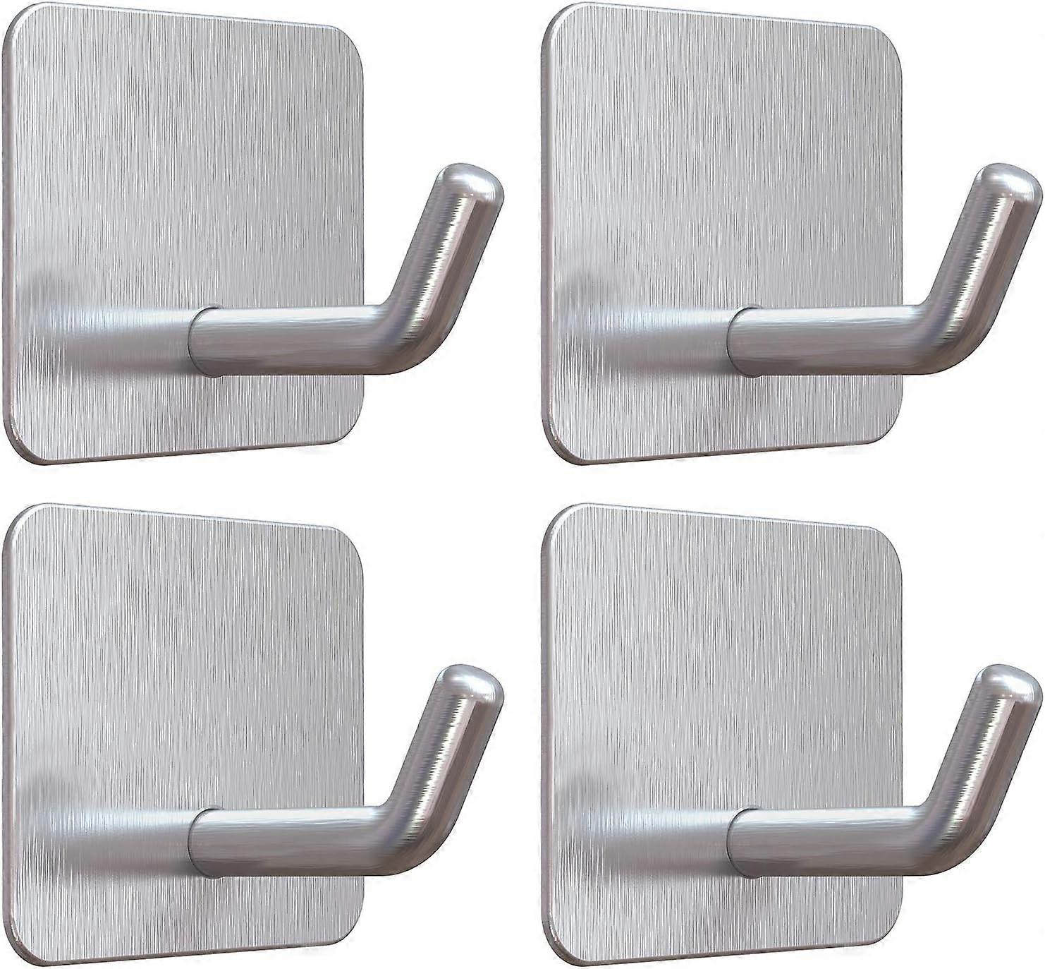 Stainless Steel Adhesive Wall Hooks for Kitchen Bathroom - FFY