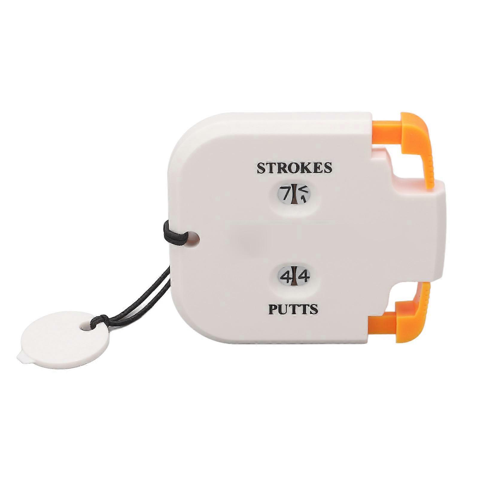 Golf Score Counter Plastic 2 Digits Stroke Putts Counting Clicker with Auxiliary Zeroing Function For 2 Players