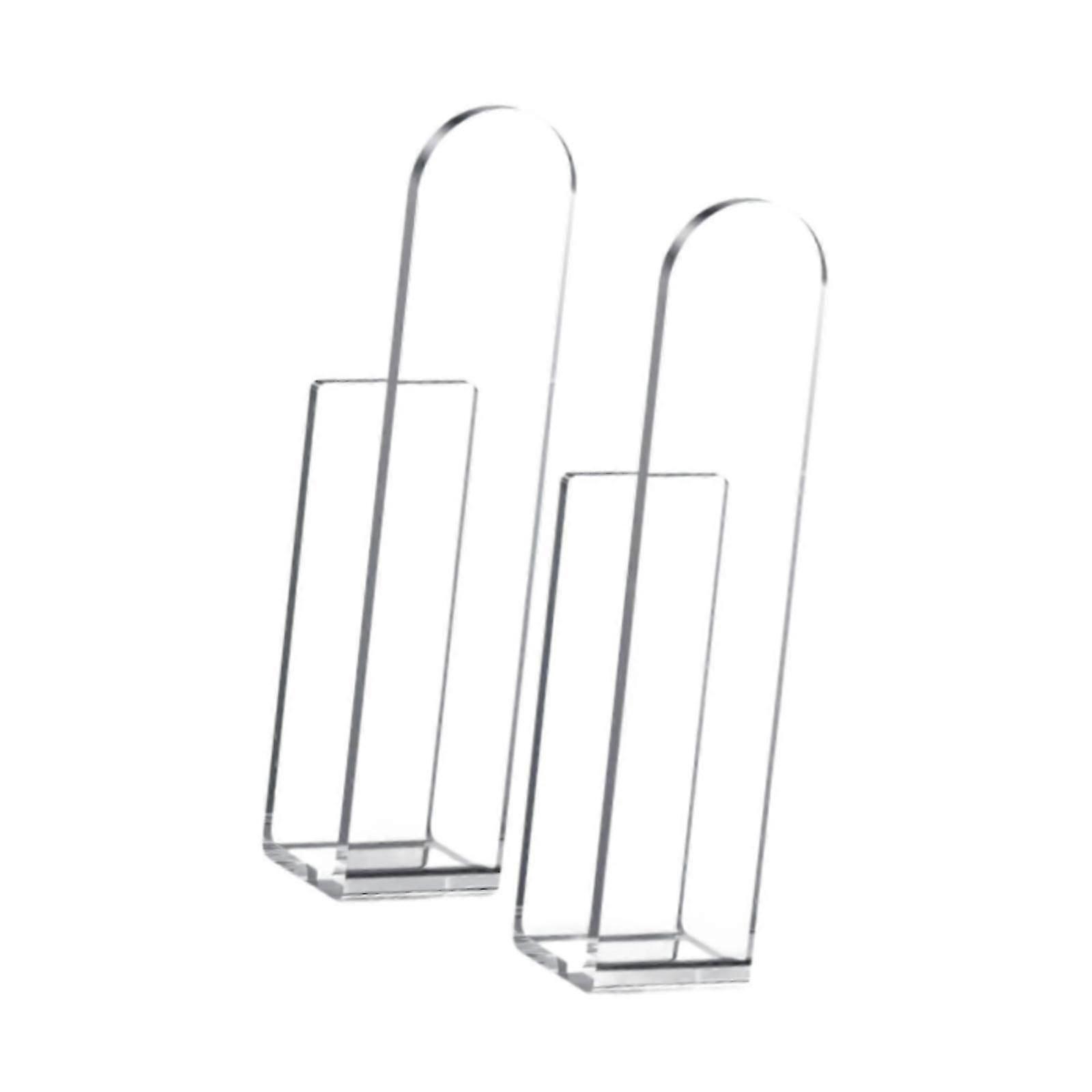 2Pcs Acrylic Wall Mounted Hat Hooks Clear Baseball Hat Organizer for Bedroom