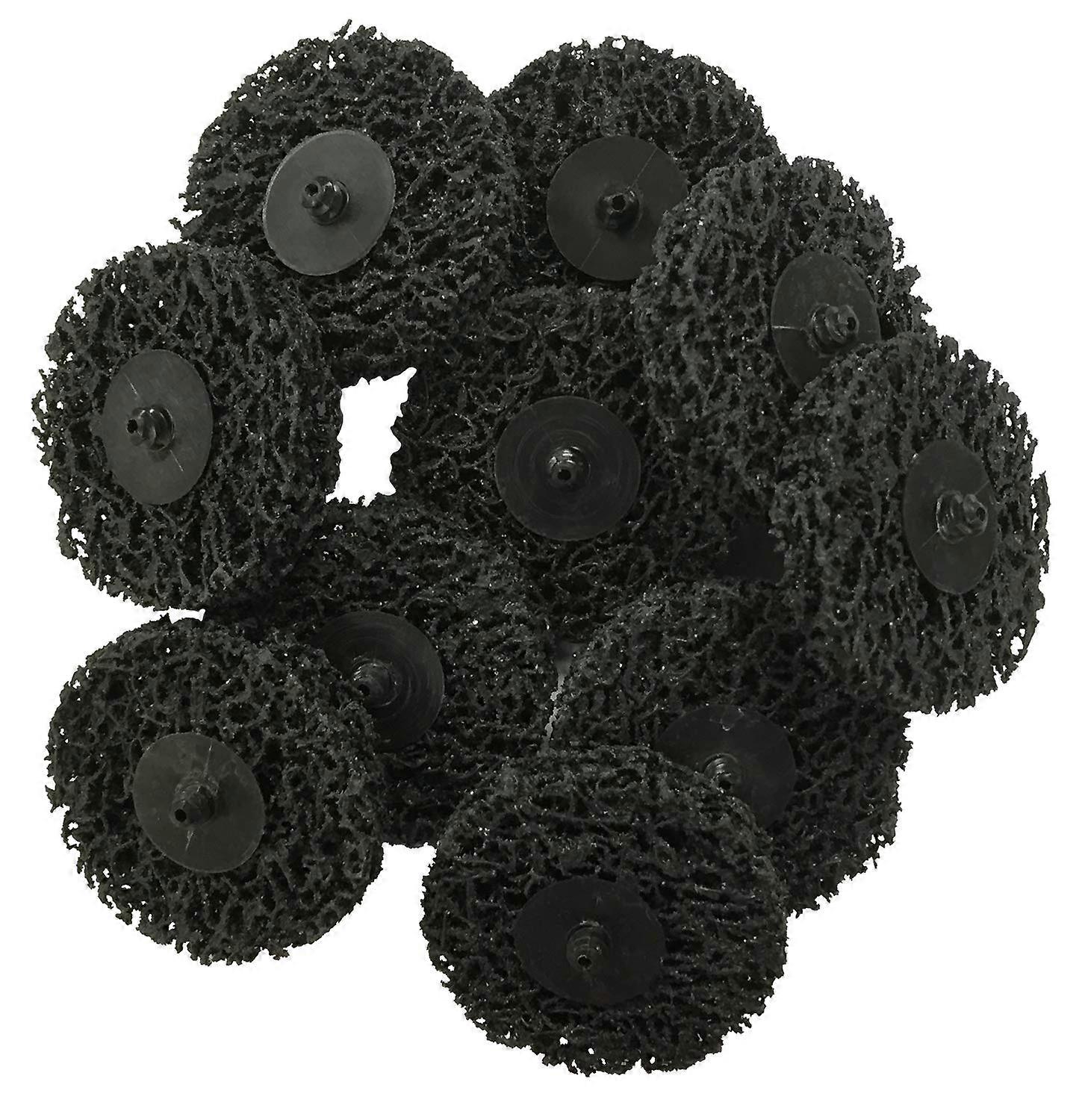 3 Inch Sanding Discs Quick Change Nylon Male R-Type Backing for Drill and Die Grinder Rust Removal Paint Stripper 10 Pack