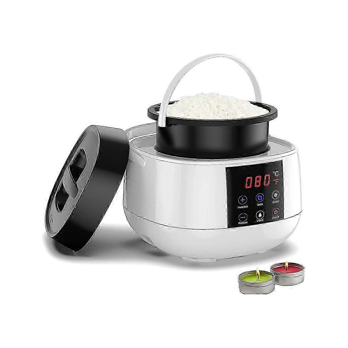 Candle Making Wax Melting Pot,Wax Melter for Candle Making,LED Temperature Display for Adults Begin
