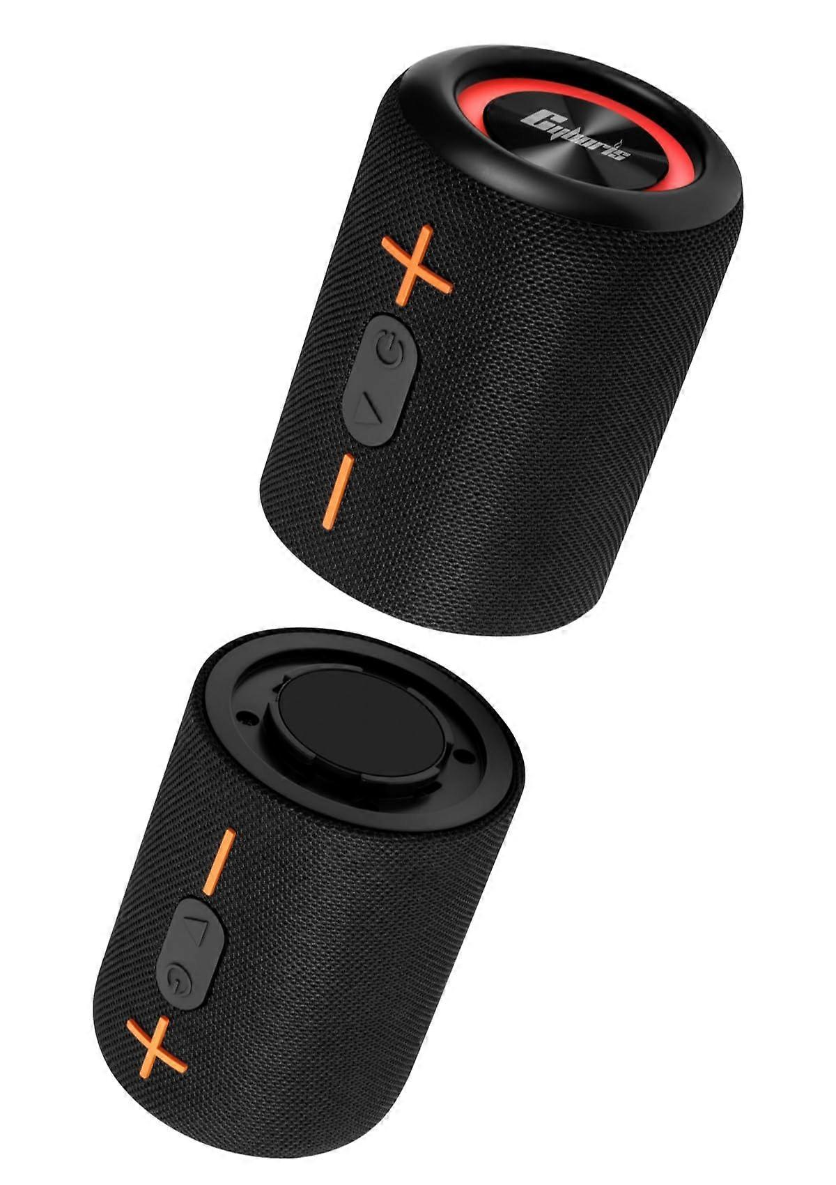 2 portable spreadable Bluetooth speaker, waterproof wireless speaker Bluetooth v5.3, 20W loud stereo sound